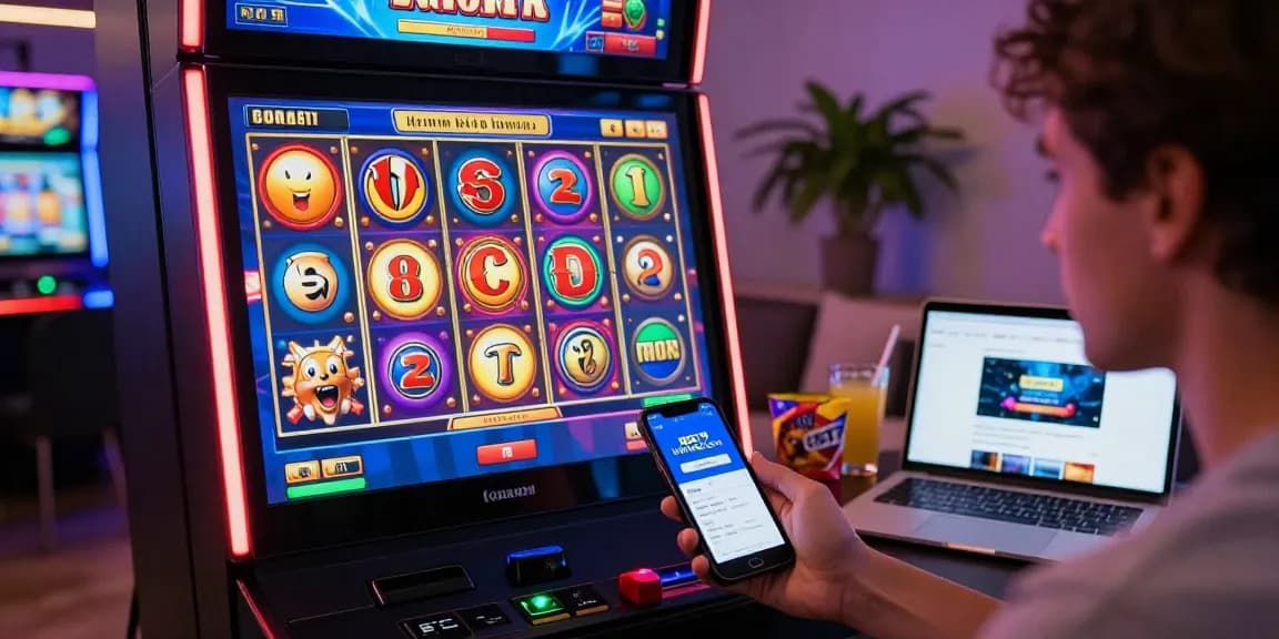 Exciting HWGSLOT online gaming scene with vibrant slot machine and player engagement.