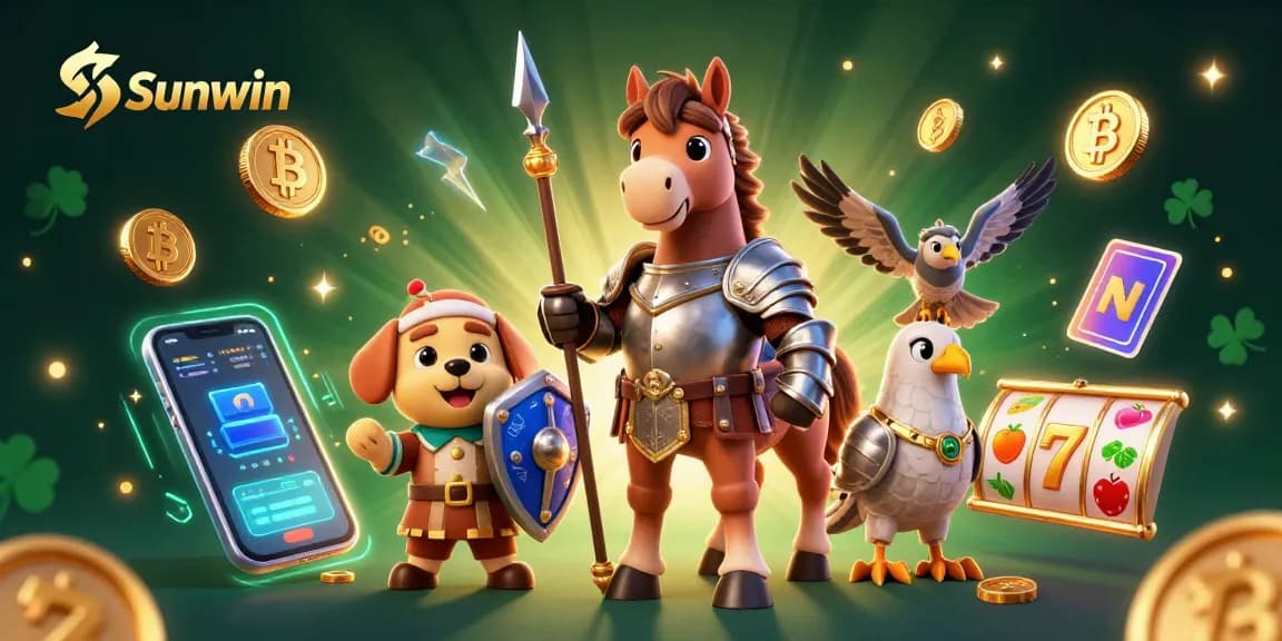Engage with exciting slots and crypto features at Sunwin with a medieval knight scene.