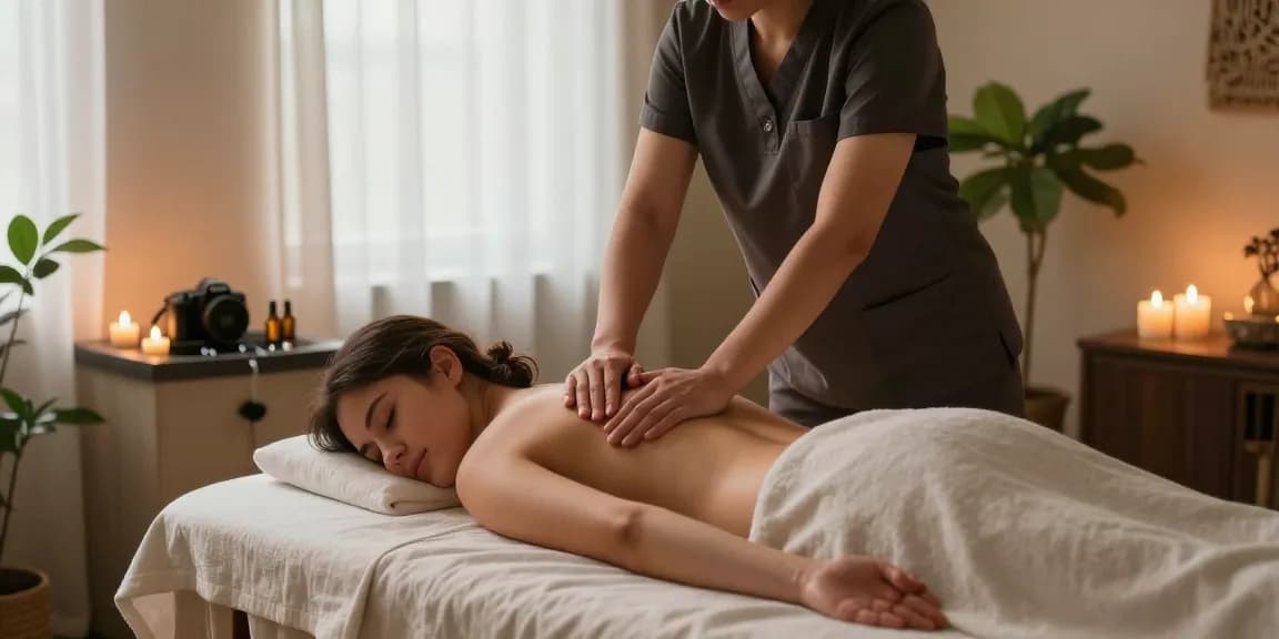 Relaxation during 군포출장안마 with a soothing massage in a tranquil setting