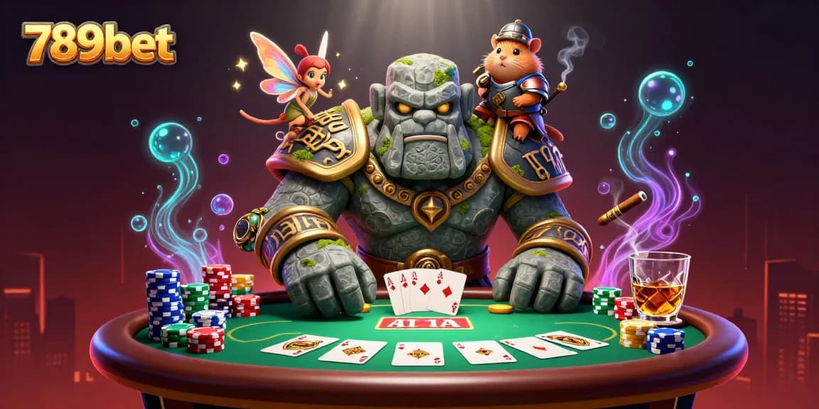 Experience thrilling casino action with 789bet's vibrant 3D illustration featuring enchanting characters and settings.