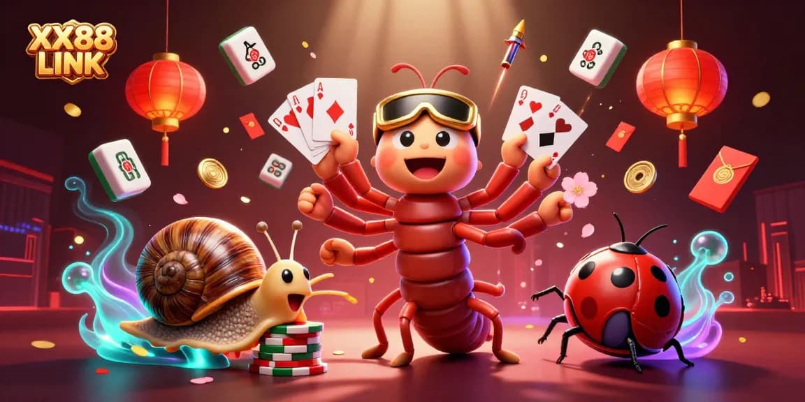 Experience the thrilling XX88 LINK gameplay with vibrant characters and exciting casino elements.