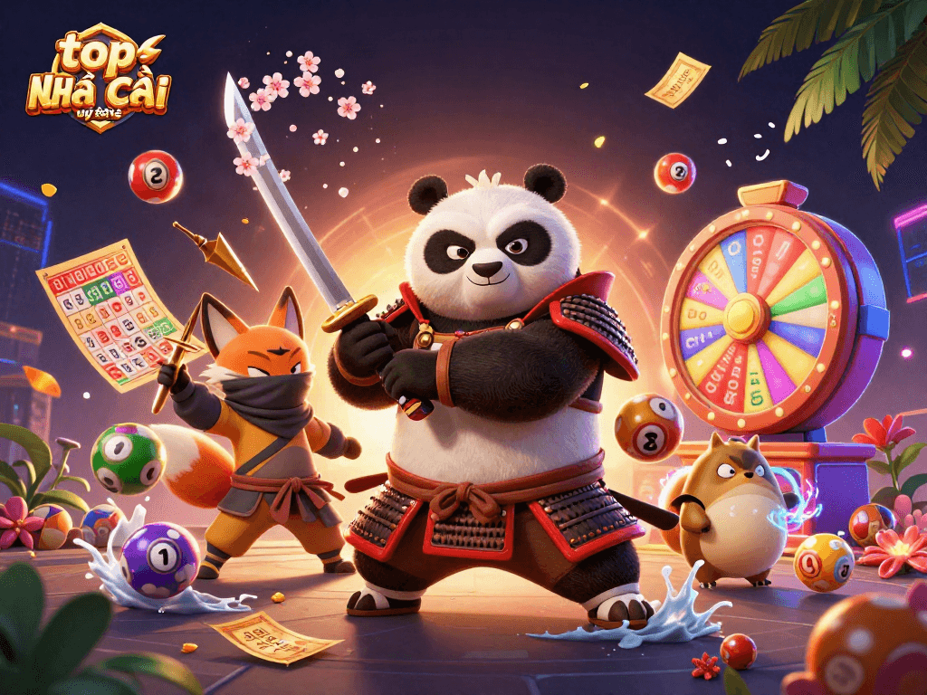 Engage with top nhà cái uy tín at the vibrant casino scene with samurai panda, ninja fox, and spirit tanuki.