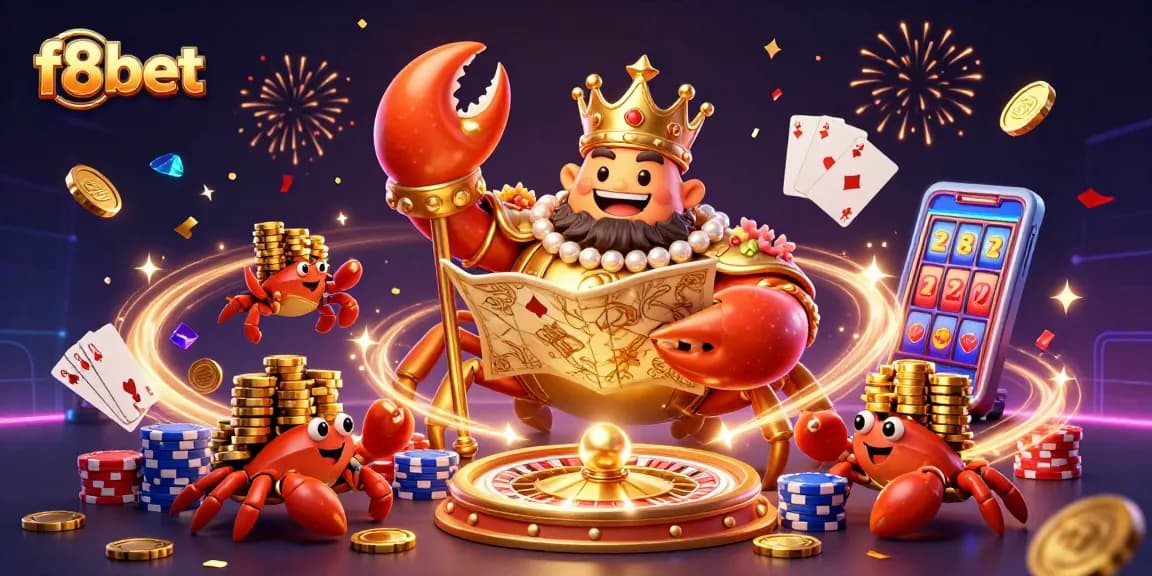 Experience thrilling wins at f8bet with an exciting 3D casino illustration.