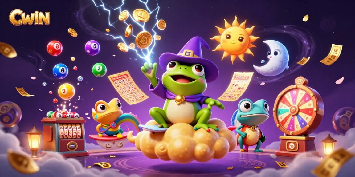 CWIN players enjoy a vibrant digital gaming scene with golden coins and prize elements