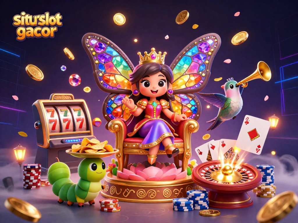 Experience the excitement of situs slot gacor with vibrant slot reels and jackpot adventures.