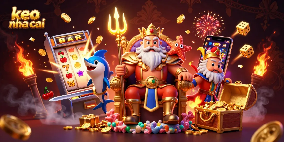 Engage with the exciting world of keo nha cai through this vibrant casino-themed illustration.