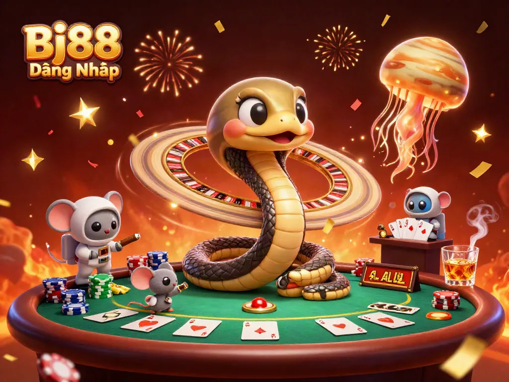 Bj88 Đăng Nhập invites players to engage in fun cosmic gaming adventures with vibrant visuals and dynamic action.
