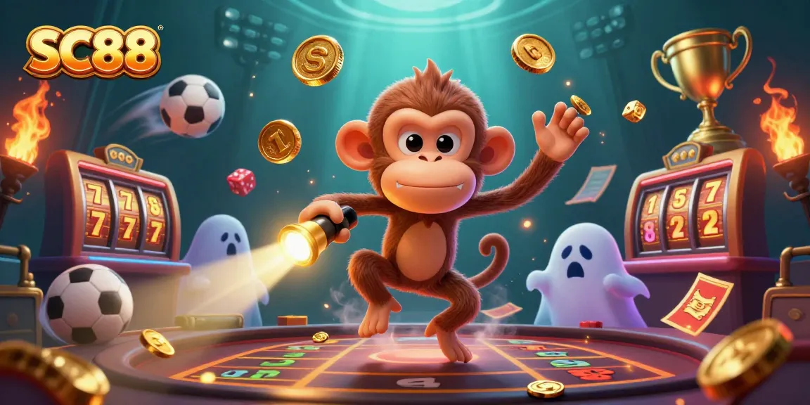 Engage with SC88's thrilling casino experience featuring vibrant slots, sports, and gold elements.