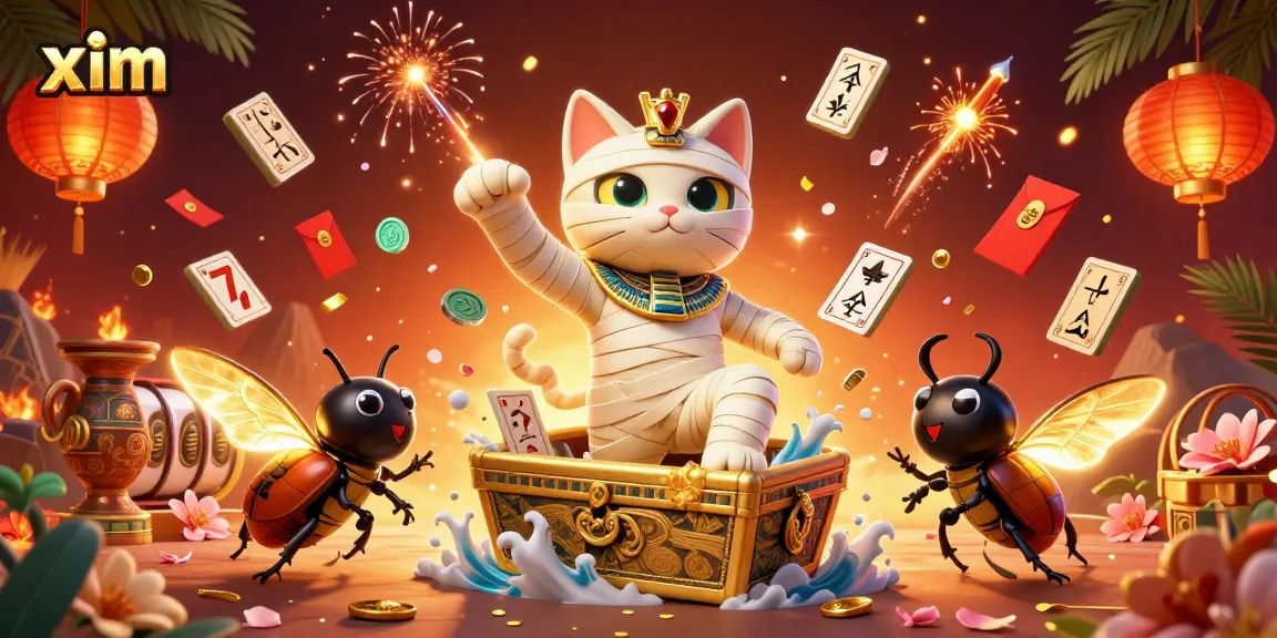 Spin the reels with xim in a vibrant pyramid casino filled with thrilling game elements.