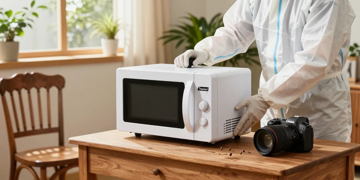 Shashel microwave equipment demonstrates effective pest elimination in wood furniture.