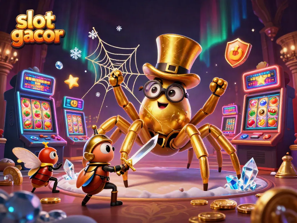 Play exciting slot gacor and win jackpots with vibrant casino characters in a colorful 3D fantasy world.