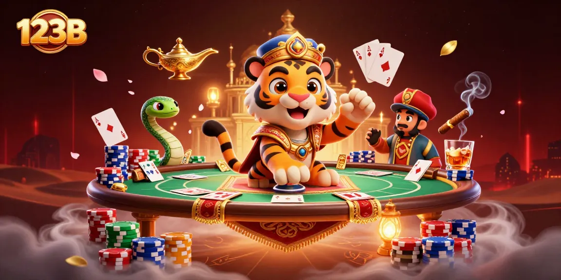 Experience thrilling action with 123B's vibrant casino scene featuring the tiger sultan.