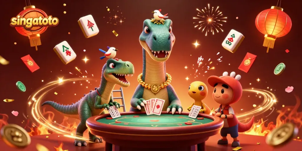 singatoto features a vibrant casino scene with engaging characters and dynamic elements to enhance your gaming experience.