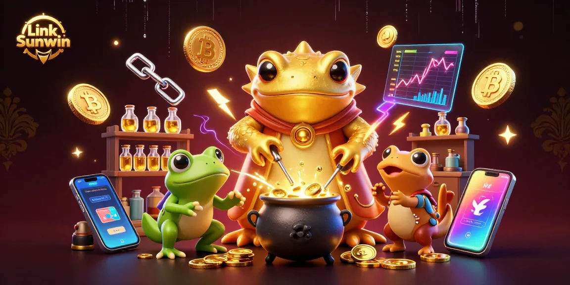 Experience winning moments with Link Sunwin in a vibrant 3D casino adventure featuring golden treasures.