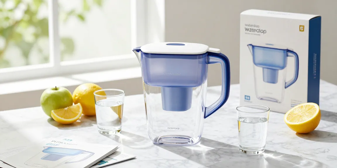Waterdrop PT-72C-A Glass Alkaline Water Filter Pitcher showcasing top-rated design for online shopping, product review excellence, and best deals available on e-commerce platforms.