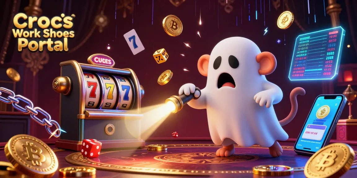 Engage with Crocs Work Shoes Portal's thrilling casino experience showcasing vibrant characters and dynamic slots action.
